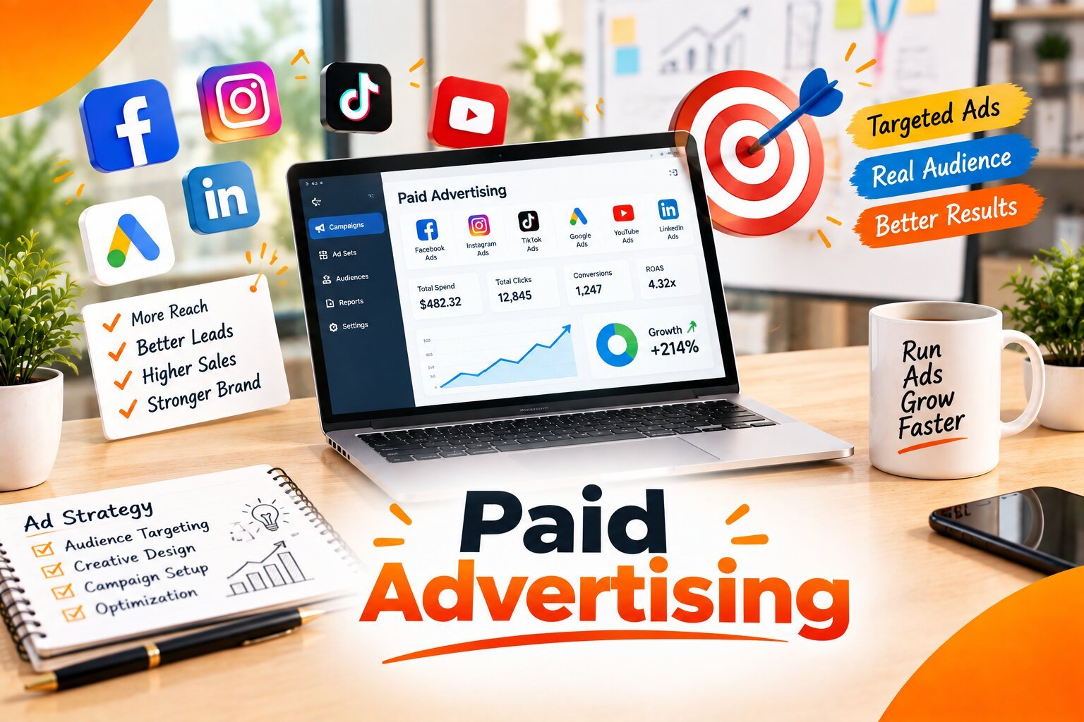 Paid Advertising realistic visual