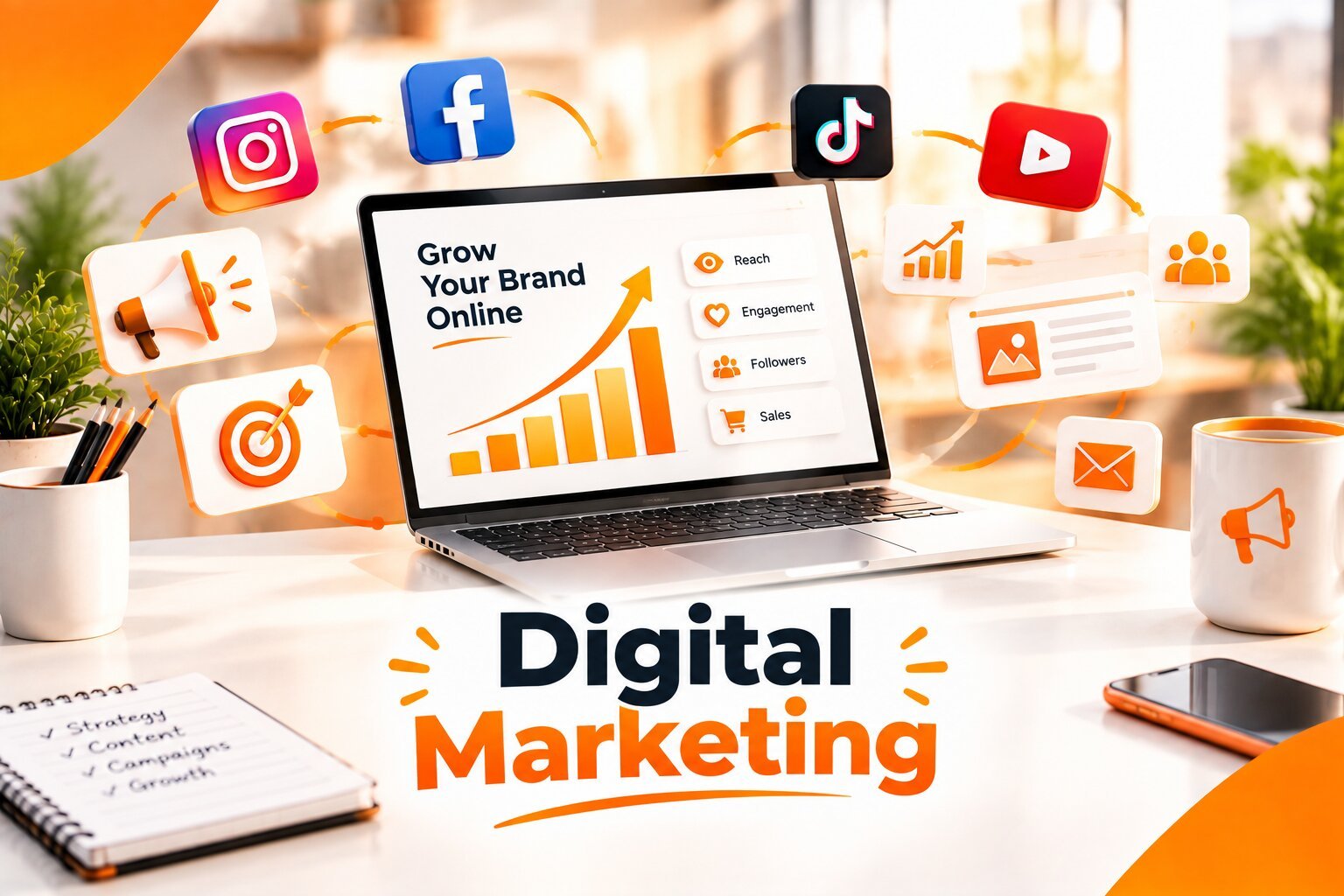 Digital Marketing realistic visual