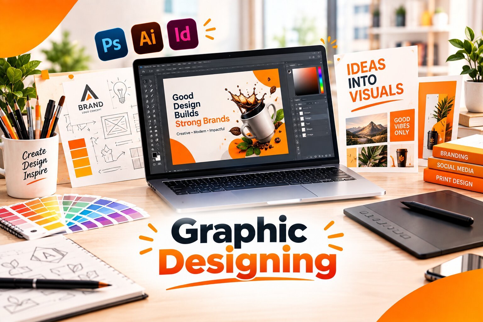 Graphic Designing realistic visual